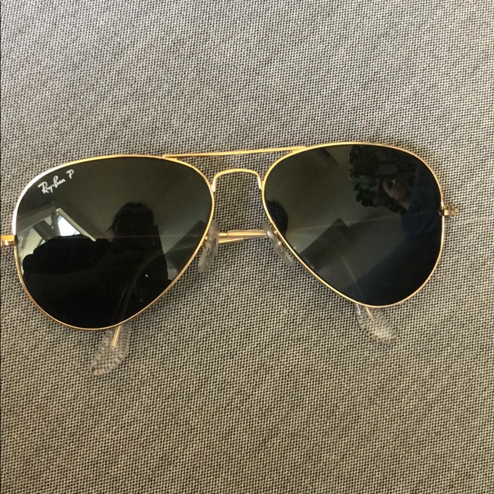 Polarized Ray Ban Aviators Gold Frame